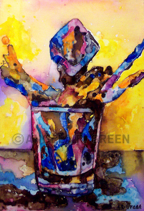 500x730 Bold, Textured Style Art By Angela R. Green