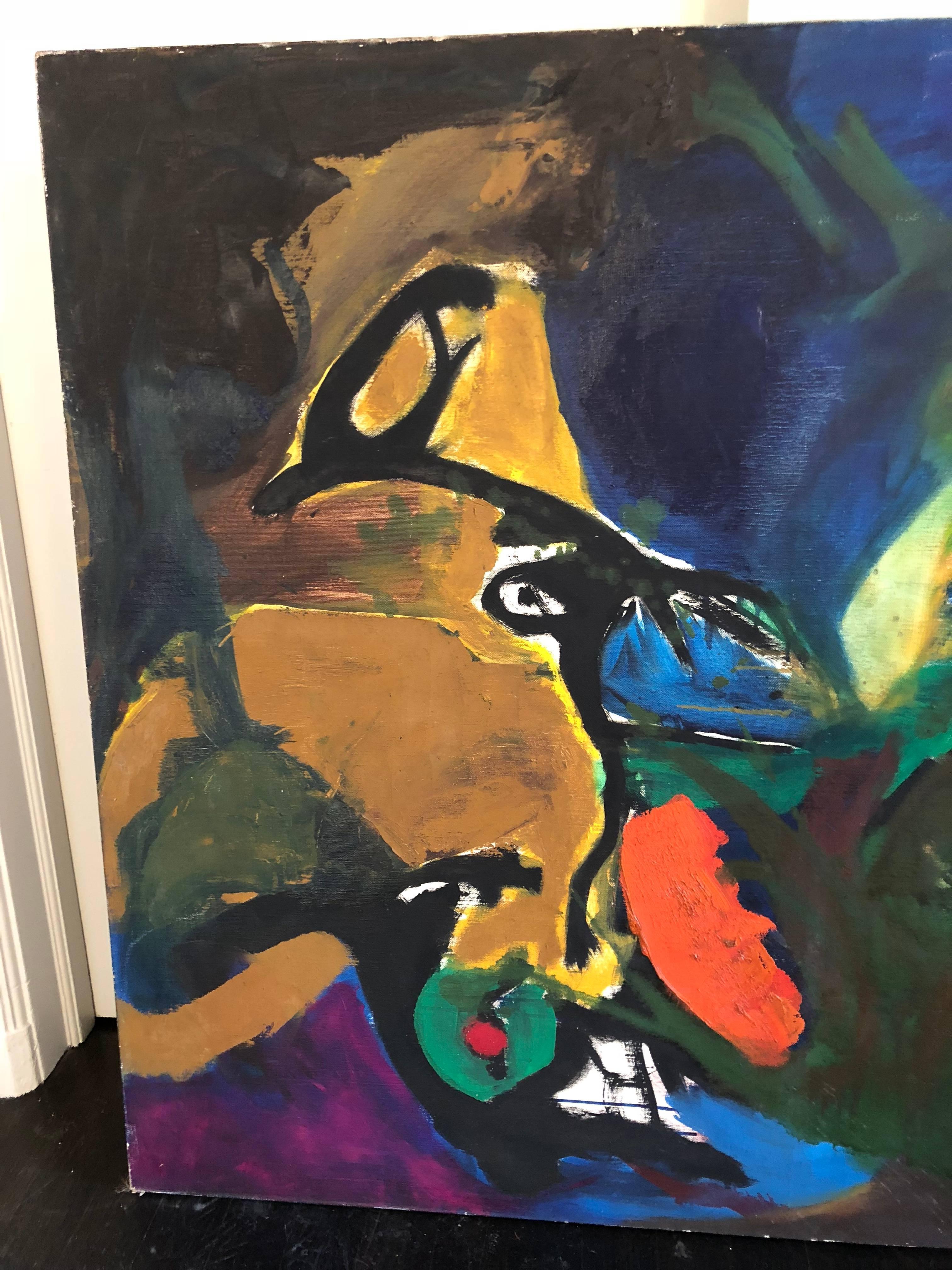 3024x4032 Bold Large Abstract Mid Century Modern Painting For Sale