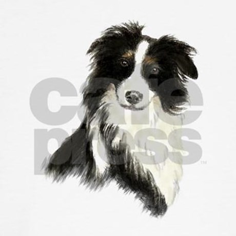 460x460 Watercolor Border Collie Dog Pet Animal Classic Th By Barkettc