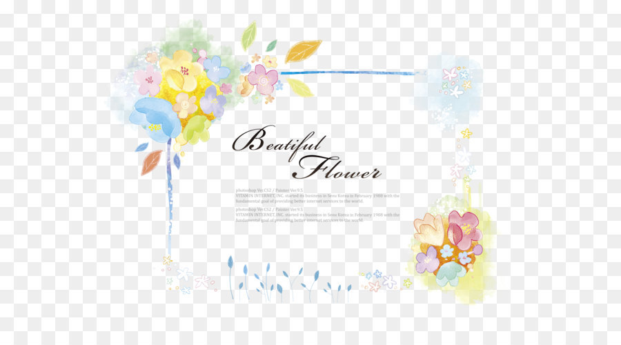 900x500 Download Flowers Border Watercolor Flowers