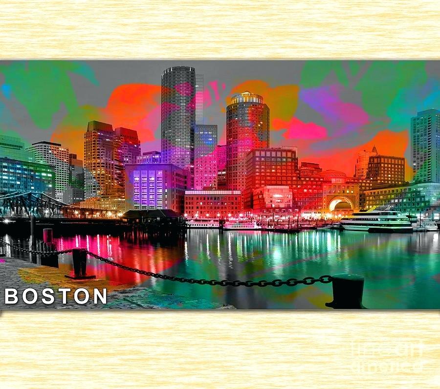 900x796 Boston Skyline Painting In Watercolor Background Image Infinitegames