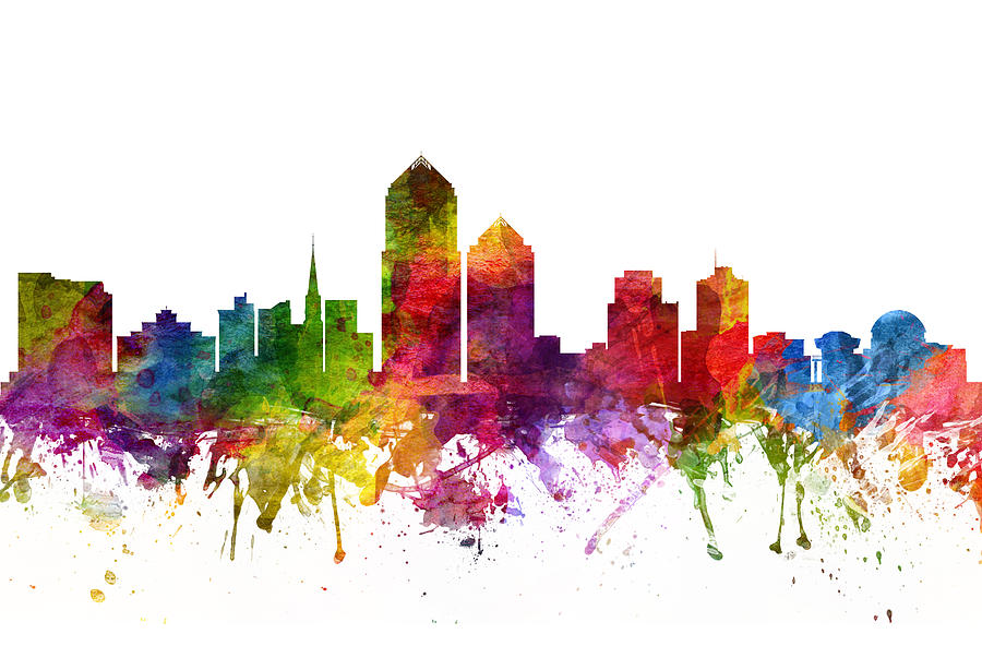 900x592 Boston Skyline Wall Art