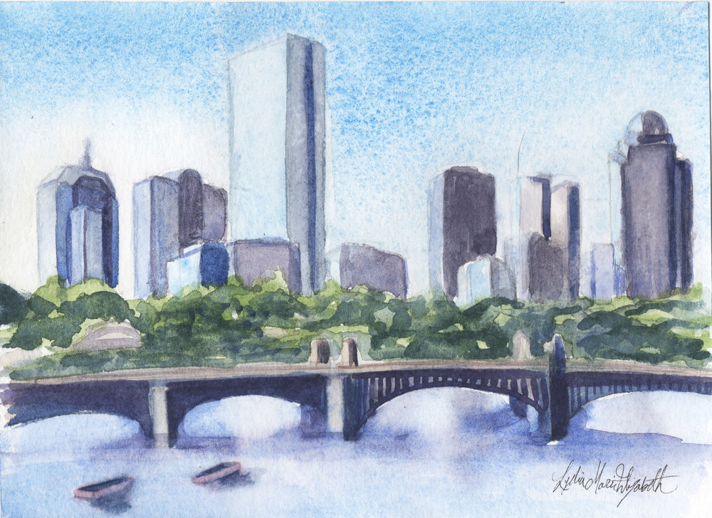 1000x728 Boston Skyline In The Midmorning Lydia Marie Elizabeth