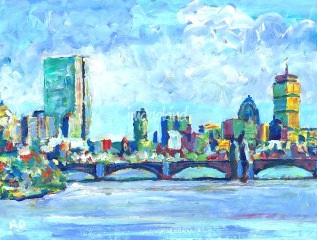 650x491 Commission A Painting Today Boston Skyline Of Startupeducation