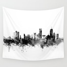 264x264 Skyline Watercolor Wall Tapestries Society6