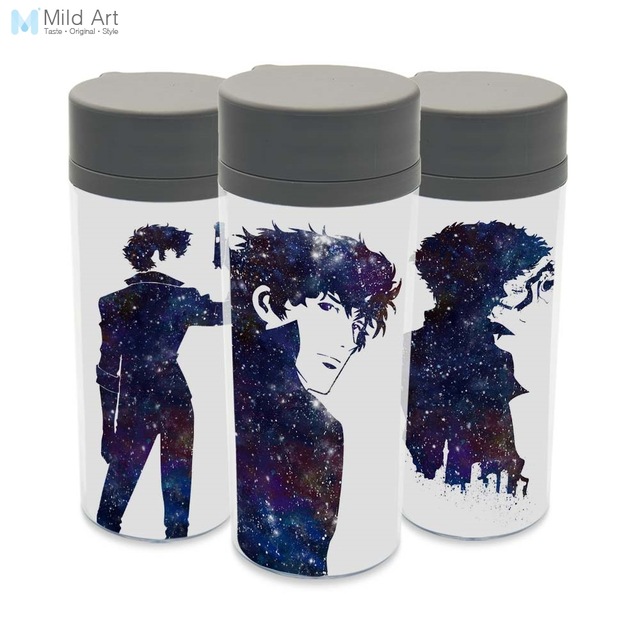640x640 Modern Plastic Insulated Watercolor Japanese Anime Cowboy Bebop