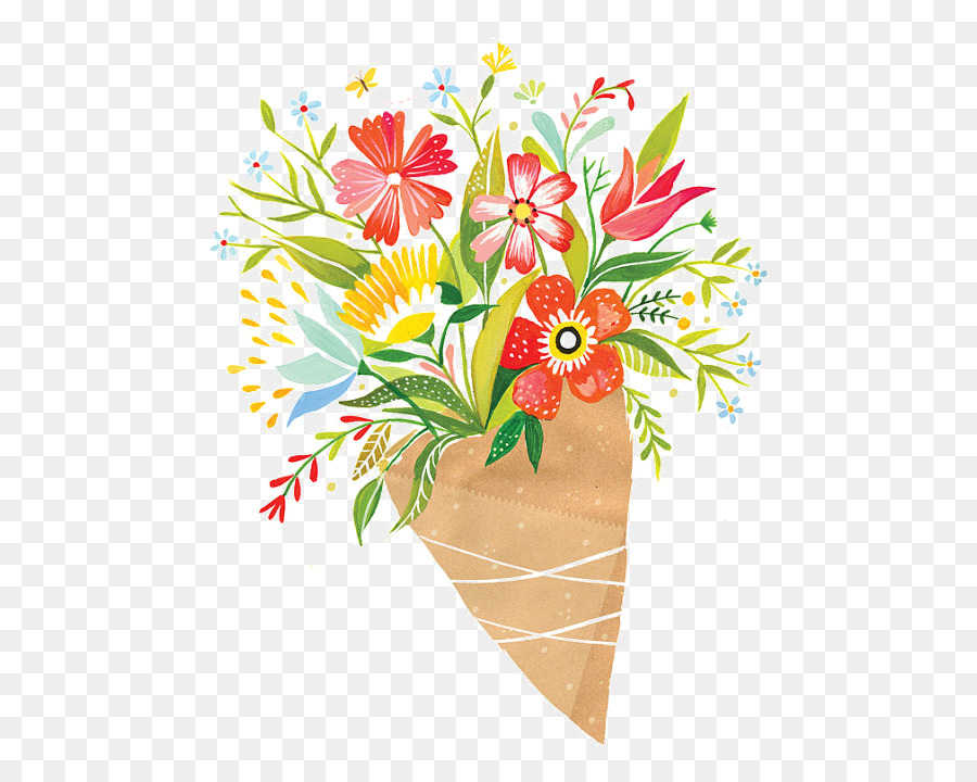 900x720 Paper Flower Bouquet Printing