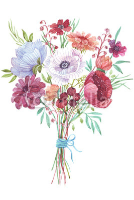 267x400 Watercolor Flowers Bouquet Buy Photos Ap Images Detailview