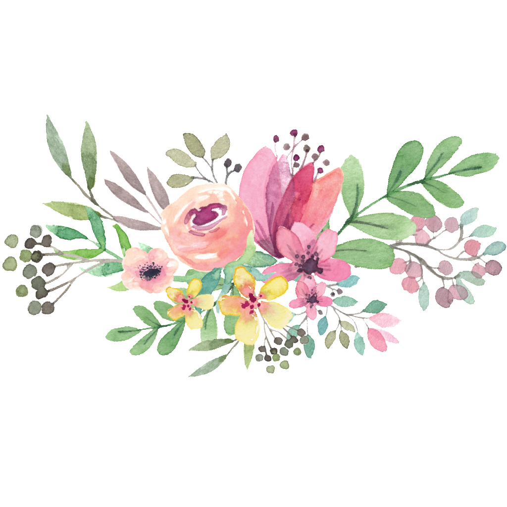 1024x1024 Boquet Bouquet Watercolor Watercolour Flowers Flower