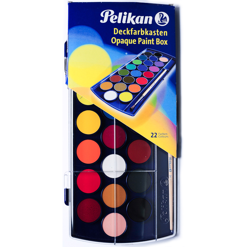 1000x1000 Pelikan Opaque Paint Box 22col Watercolour