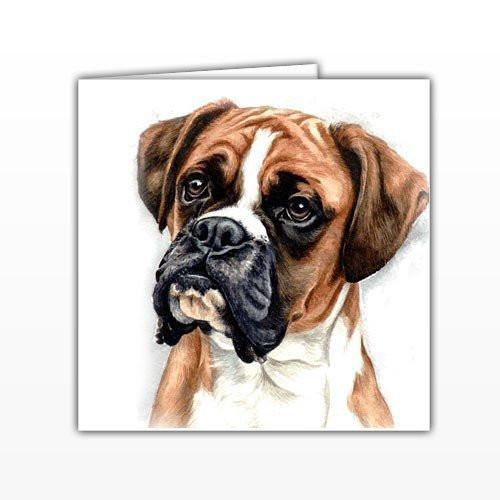 500x500 Boxer Dog Greeting Card