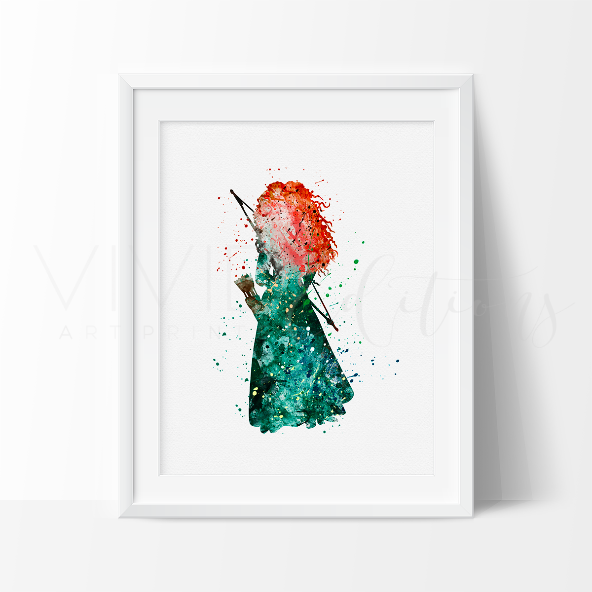1200x1200 Princess Merida Nursery Art Print Wall Decor