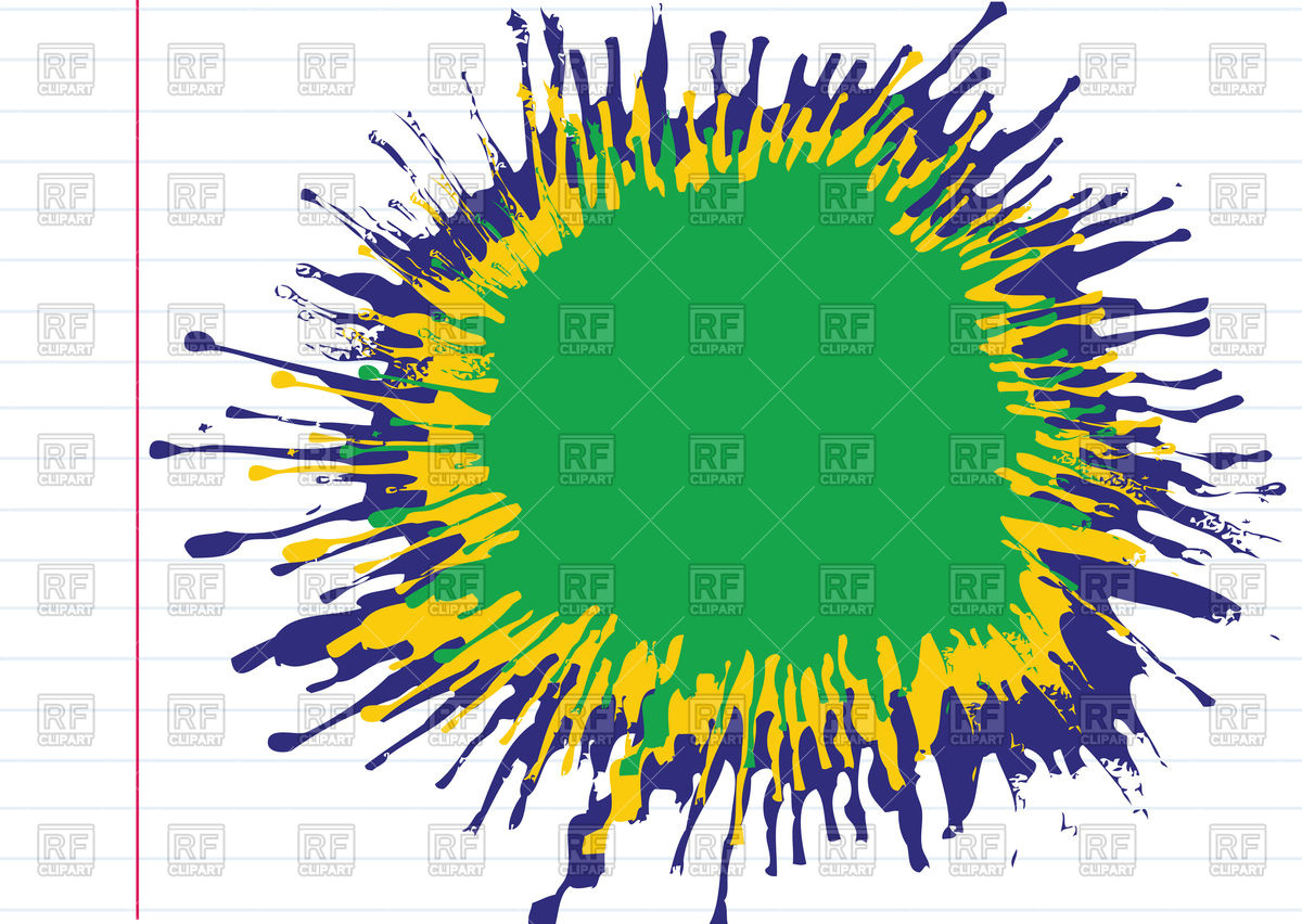 1200x852 Abstract Watercolor Stain In Brazil Color On Sheet Paper