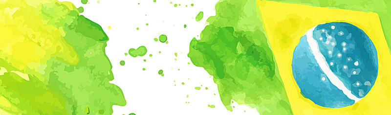 800x235 Brazil 2016 Olympic Games Watercolor Background, Summer Watercolor