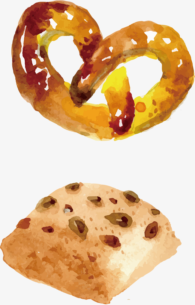 650x1013 Watercolor Bread Design, Watercolour Bread, Bread Design, Food Png