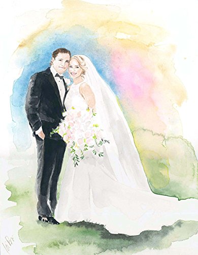 390x500 Wedding Painting Bride And Groom Painting Custom