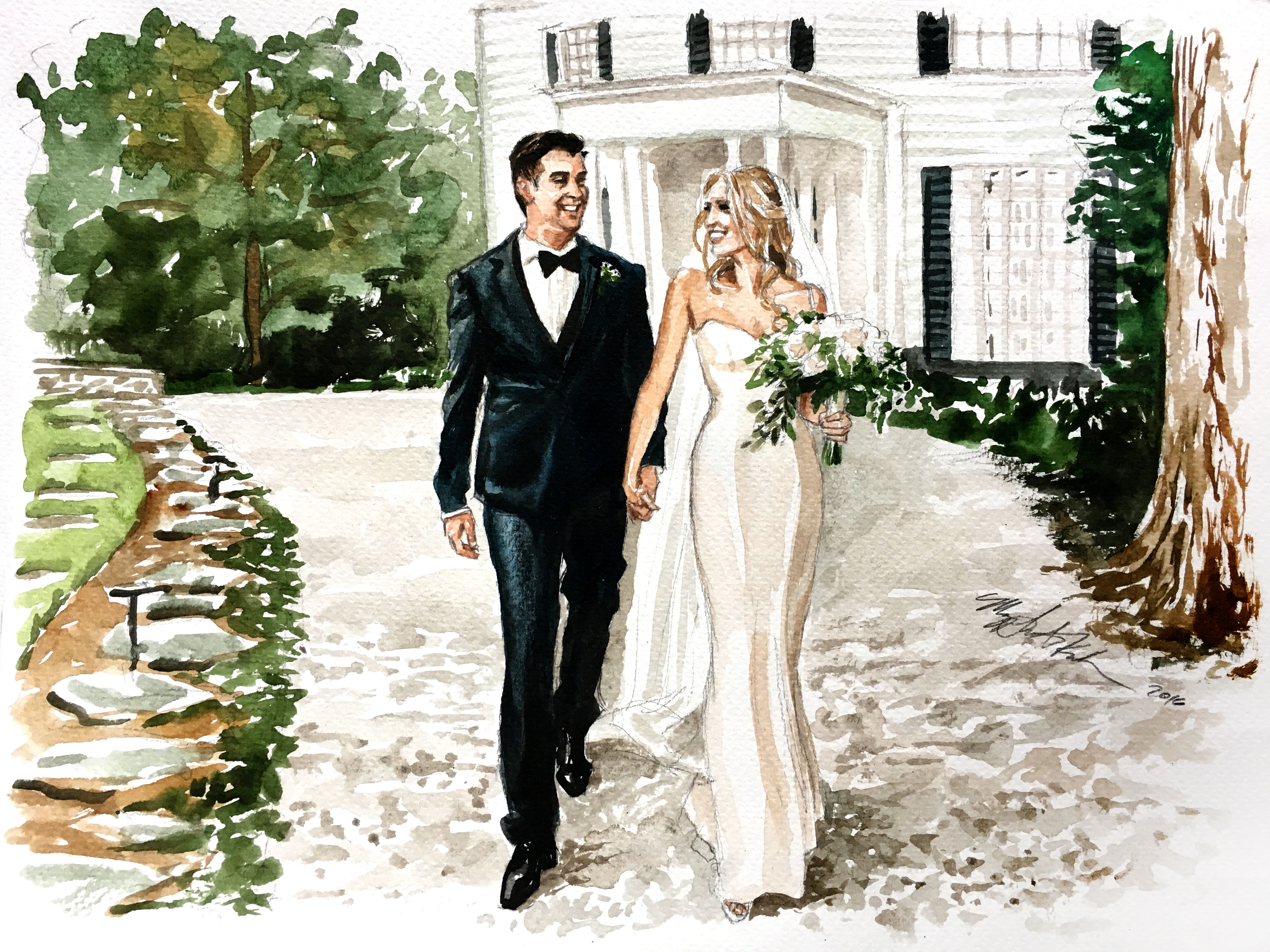 4032x3024 Wedding Photography Based Watercolor Portrait Iamnotmaggie