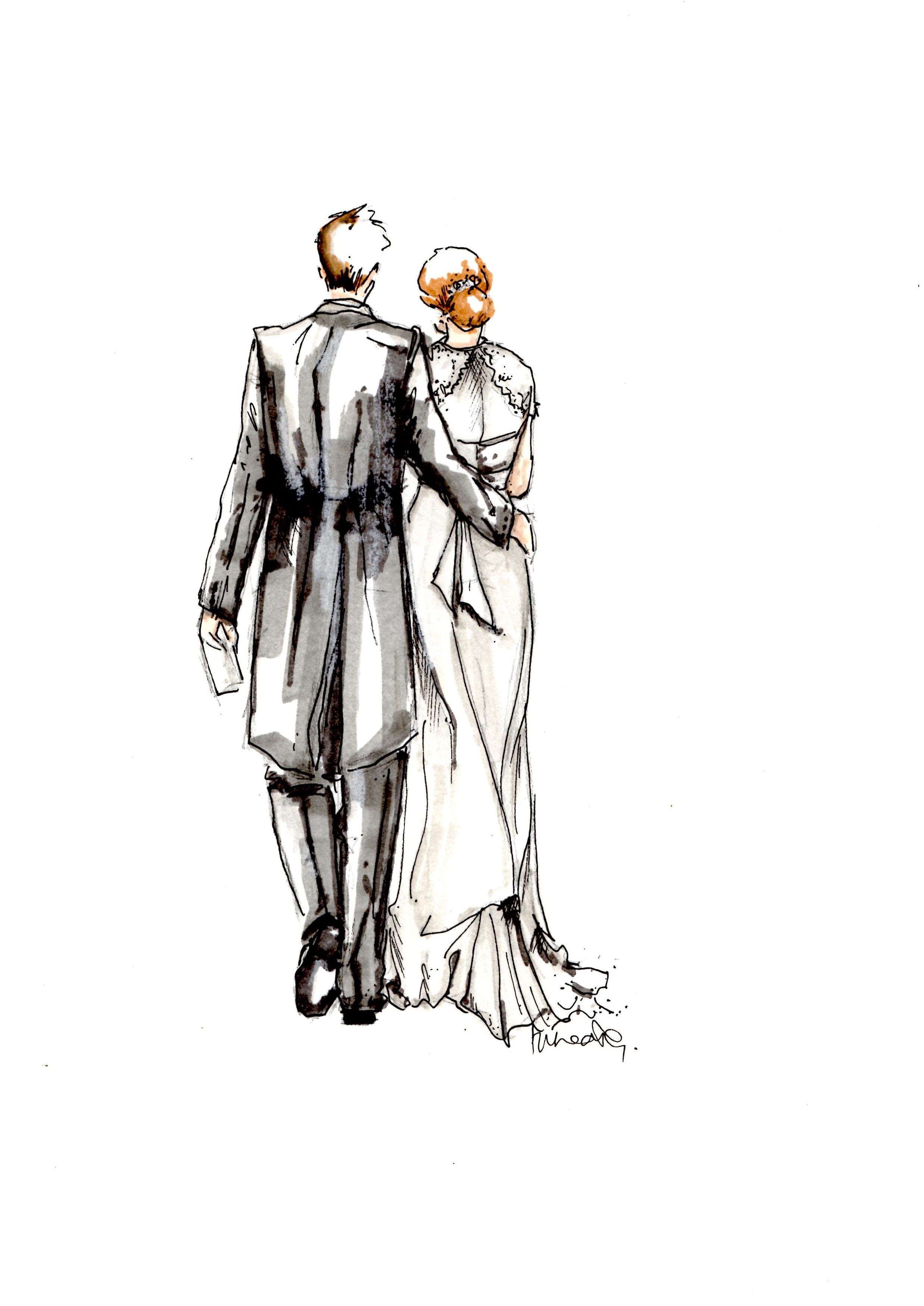 2477x3500 Bride And Groom Sketch Creatively Sketches
