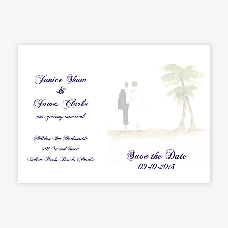 800x800 Beach Wedding Invitations