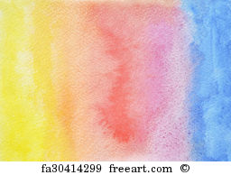 256x194 Free Art Print Of Dramatic Watercolor Bright Hand Painted Art