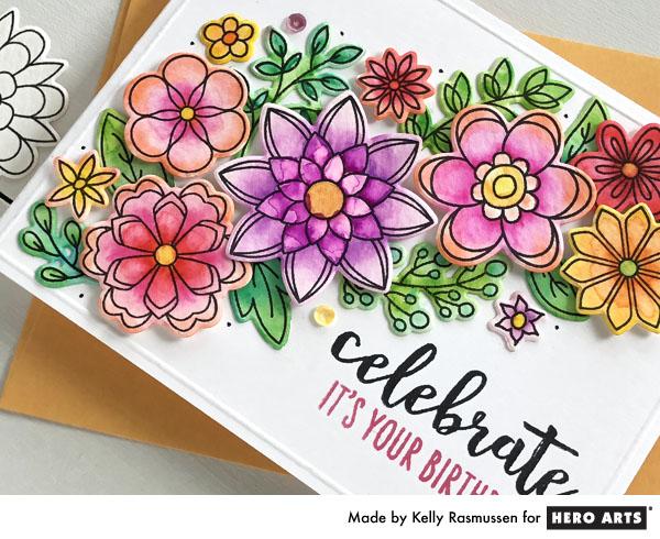 600x490 Bright Watercolor Flowers