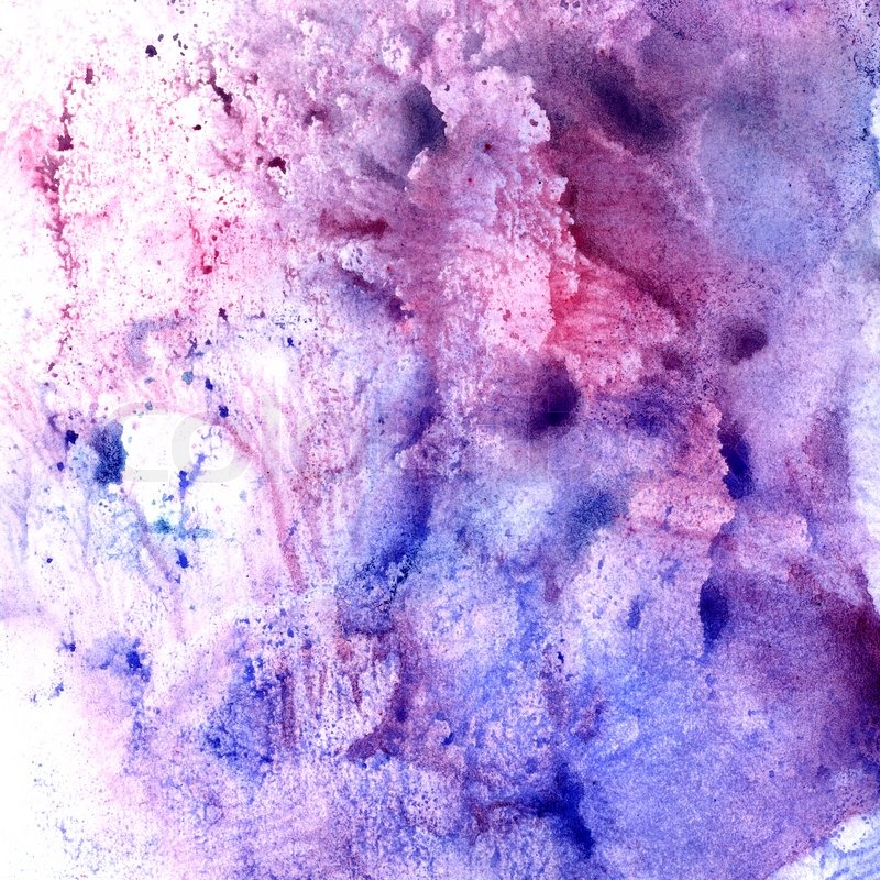 800x800 Bright Watercolor Cold Purple Background With Spots Of Paint On