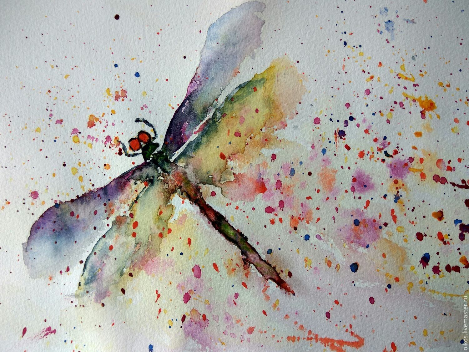 1500x1125 The Magical Dragonfly Is Light And Bright Watercolor Shop Online