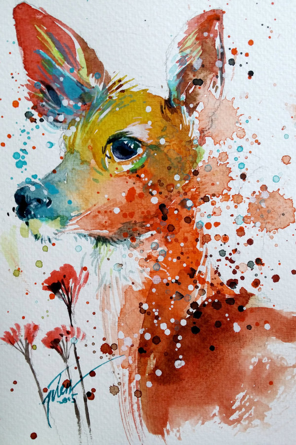 600x901 Vibrant Watercolor Animal Paintings By Tilen Ti Designwrld