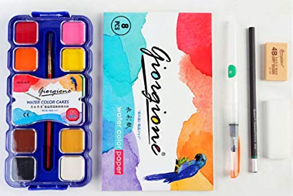 425x285 Giorgione Watercolor Paint Set Bright Color Portable