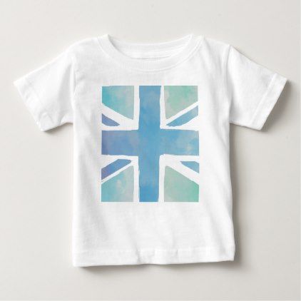 422x422 Watercolor British Flag Union Jack Baby T Shirt