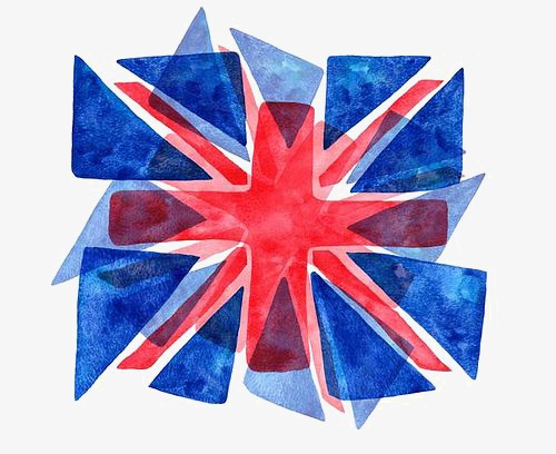 500x408 British Flag, Flag Clipart, Creative British Flag, Watercolor Png