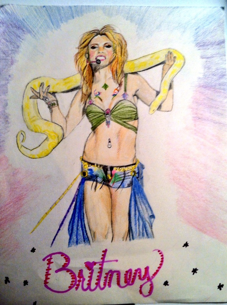 763x1024 Britney Spears In Colored Pencil By Britbrit3838