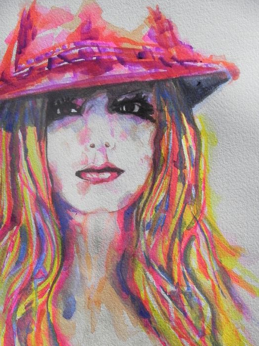 524x700 Pop Music Artist Britney Spears... Watercolor Prints For Sale