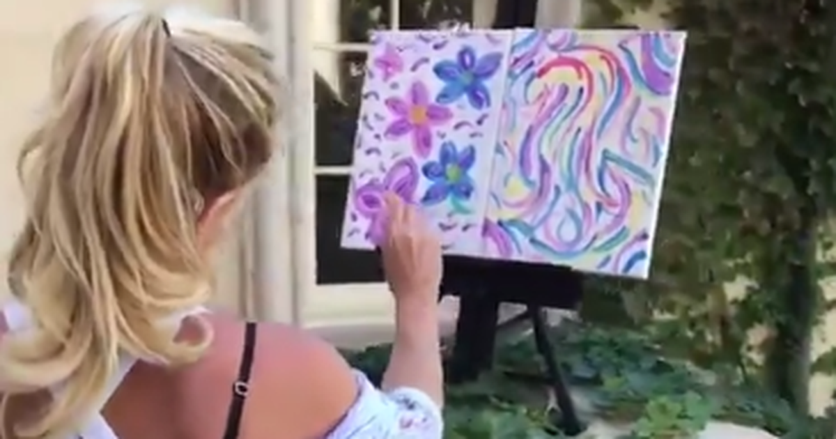 1200x630 This Clip Of Britney Spears Painting Flowers Is Deeply Inspiring