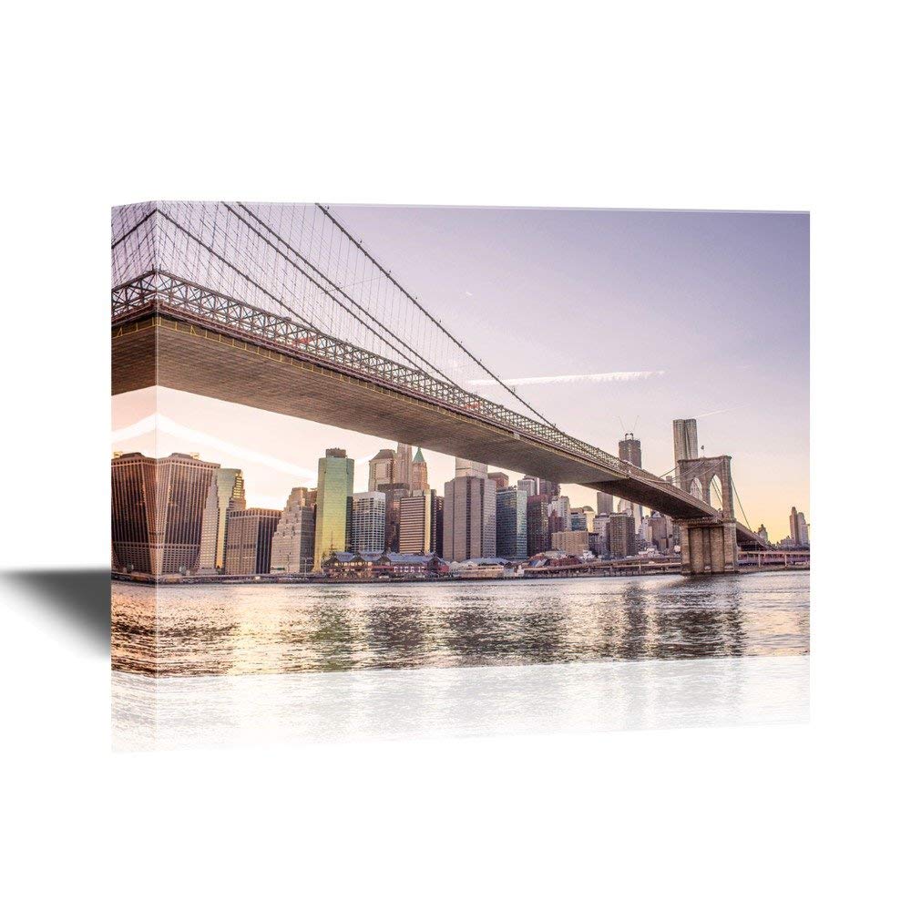 1000x1000 Watercolor Style Architectural Detail Of Brooklyn Bridge In New