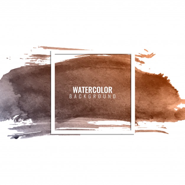 626x626 Brown Watercolor Texture With A White Frame Vector Free Download