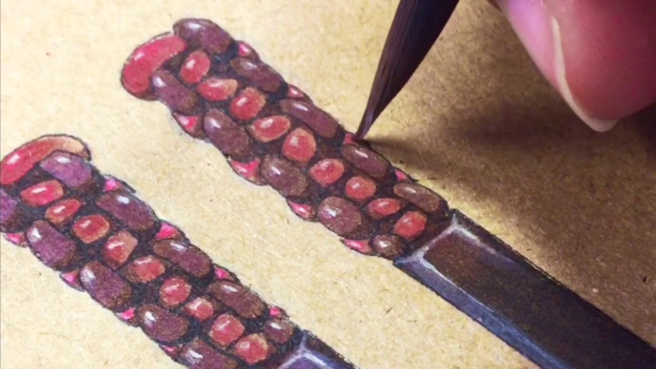 1280x720 Watercolor On Brown Paper