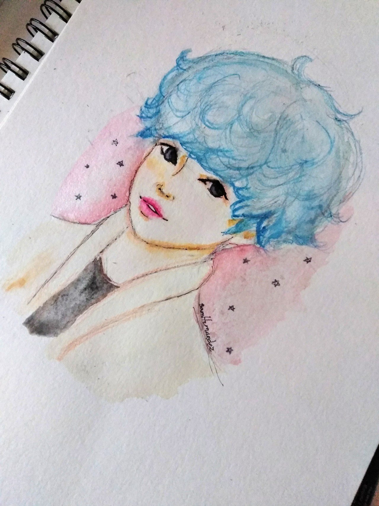 1280x1707 Bts Suga Watercolor Painting Full Print Spacedadsammy (Shop