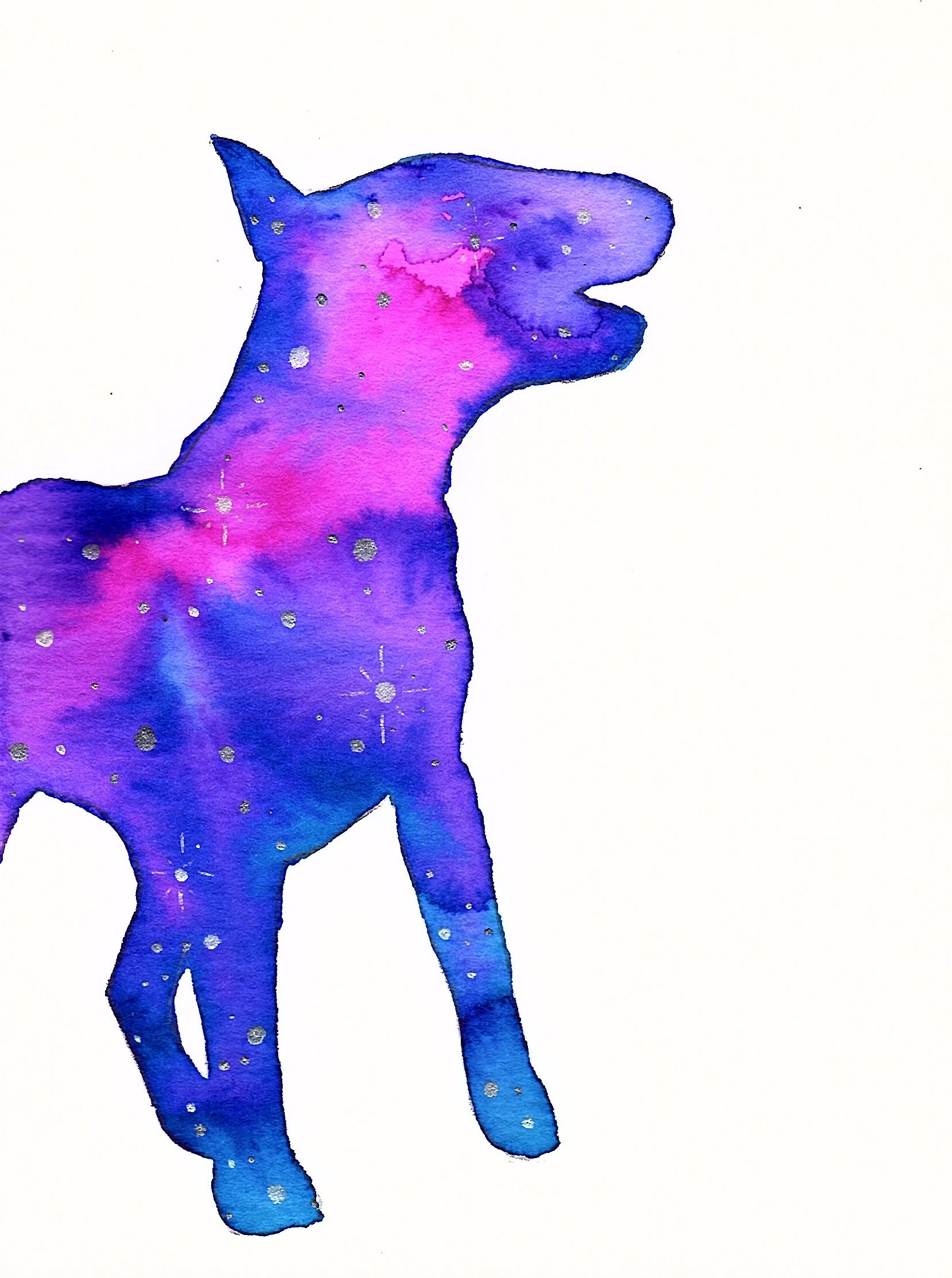 1659x2227 Galaxy Bull Terrier Watercolor Inkpawz Art Online Store