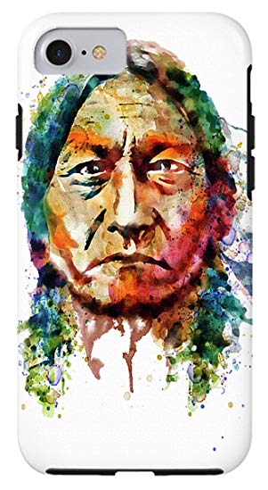 301x549 Iphone 7 Case Sitting Bull Watercolor Painting By