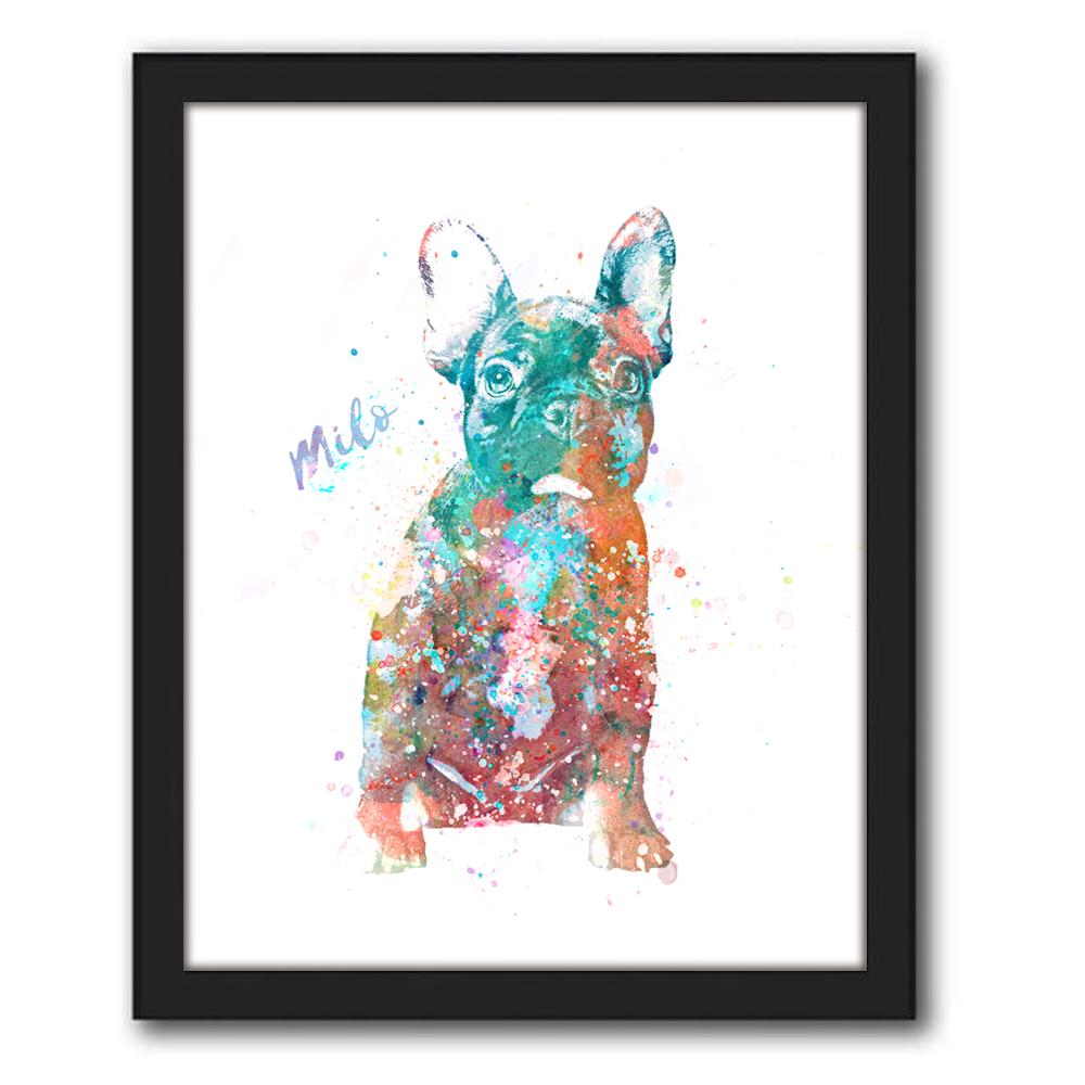 1000x1000 French Bulldog Gift Personal Prints Personalized Pet Art