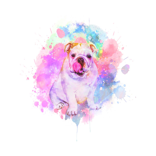 630x630 Bulldog Watercolor Shirt Bulldogs Puppy Painting Art Gift
