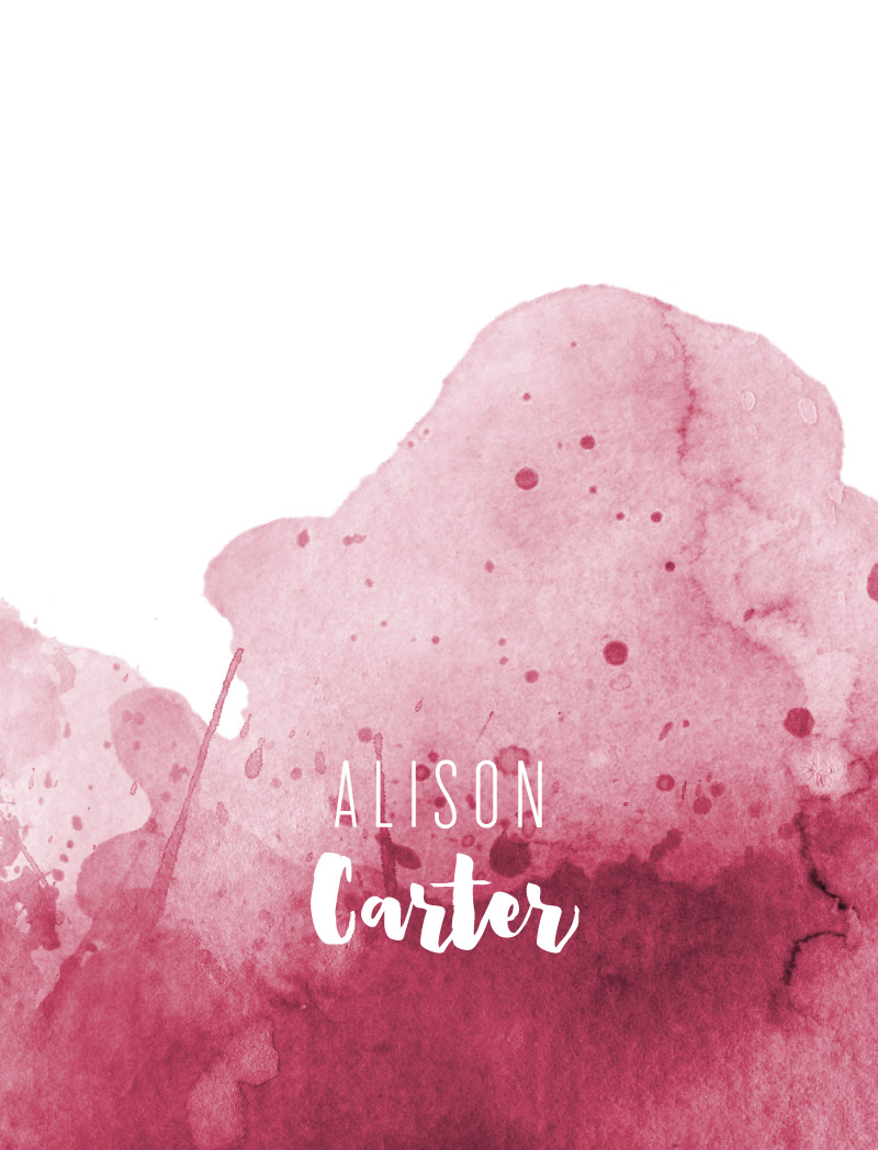 800x1048 Burgundy Watercolour Digital Printing Place Cards