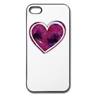 190x190 Burgundy Watercolor Heart By Sergej Bodak Spreadshirt
