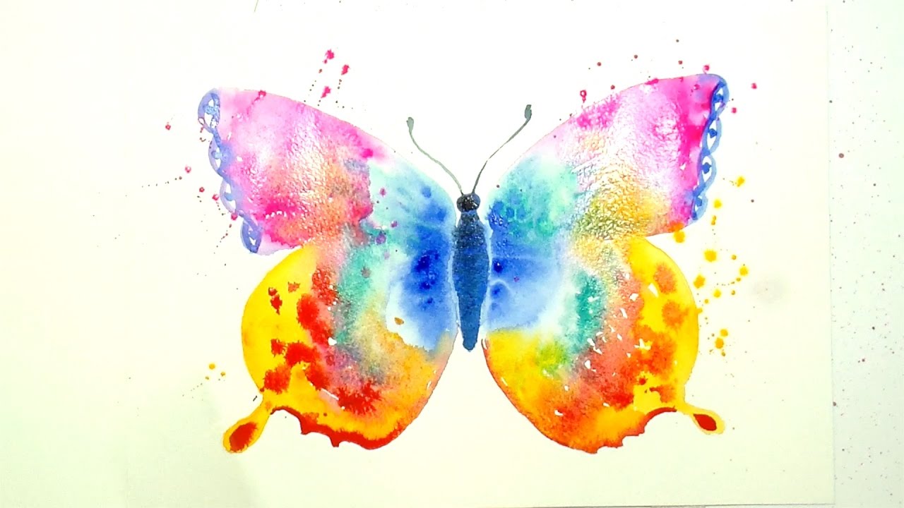 1280x720 How To Paint And Color A Beautiful Butterfly