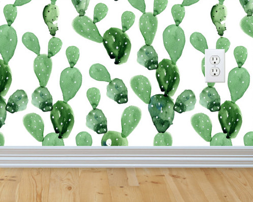 498x397 Cactus Watercolor Wallpaper