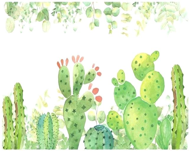 640x512 Prickly Pear Flowering Cactus Watercolor Art Wallpaper Phone