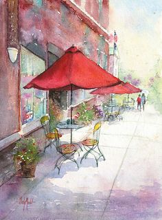 Cafe Watercolor