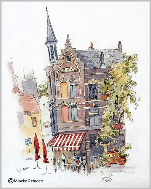 510x640 Nijmegen, Corner Cafe Mineke Reinders Fine Art
