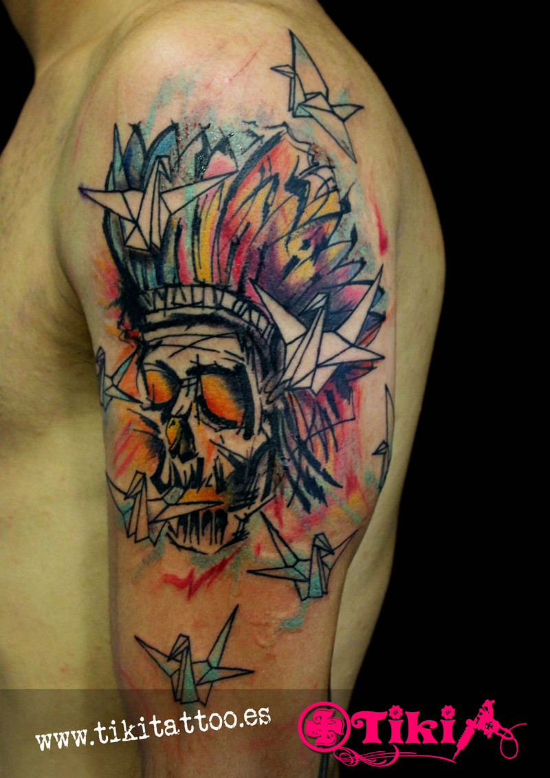 800x1131 Calavera Watercolor